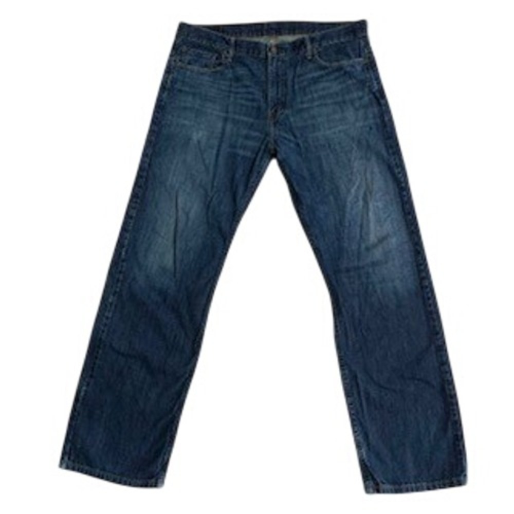 Levis 569 Loose Straight Jeans Mens Actual 39X33 Medium Wash Blue Denim